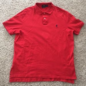Polo xl men red shirt (like new)
